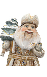 Russian Father Frost White Blue Coat BuyRussianGifts Store