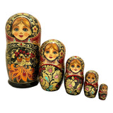 Green Russian Dolls 5 Piece Set BuyRussianGifts Store