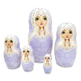 Traditional Matryoshka Lavender Russian Easter Gift BuyRussianGifts Store