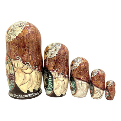 Russian Matryoshka storyteller set of 5 BuyRussianGifts Store