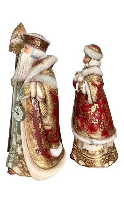 Large Grandfather Frost Snowmaiden Unique Russian Art BuyRussianGifts Store