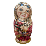 Unique Authentic Russian nesting dolls Farm Children BuyRussianGifts Store