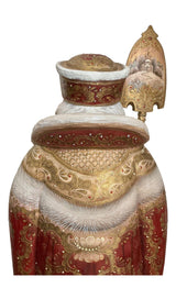 17” tall Russian Father Frost Red Gold One of a kind. BuyRussianGifts Store