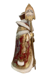 17” tall Russian Father Frost Red Gold One of a kind. BuyRussianGifts Store