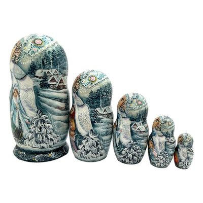 One of the Kind Russian Fairy Tale Matryoshka set of 5 BuyRussianGifts Store