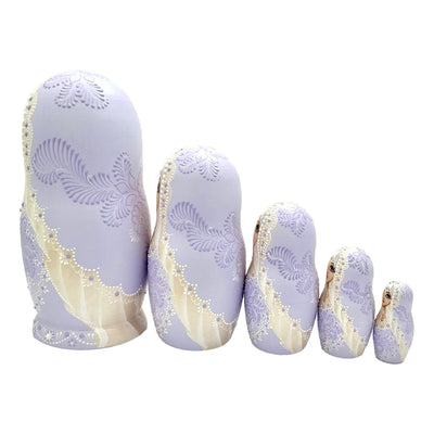 Traditional Matryoshka Lavender Russian Easter Gift BuyRussianGifts Store
