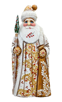 Santa dressed in white robe BuyRussianGifts Store