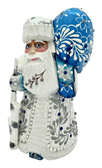 White Christmas Russian Santa Small BuyRussianGifts Store