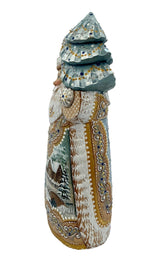 Russian Santa Christmas Tree Wooden Figurine BuyRussianGifts Store