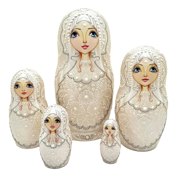 Russian Beauty in White BuyRussianGifts Store