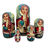 Blue Russian dolls
