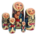 Christmas Russian Matryoshka Doll Winter Storyteller BuyRussianGifts Store