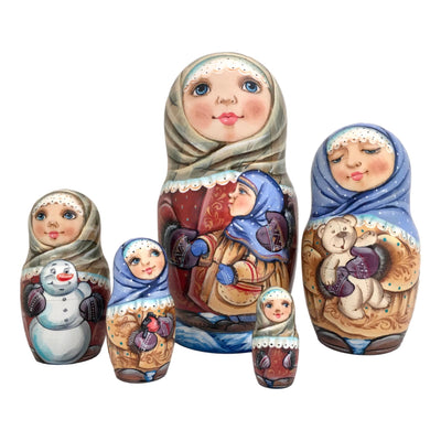 Russian Farm Girls Nesting Dolls for Kids BuyRussianGifts Store