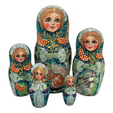 Russian Winter Christmas Nesting Dolls BuyRussianGifts Store