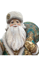 17” Tall Russian Father Frost Burgundy Gold. BuyRussianGifts Store