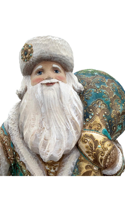 17” Tall Russian Father Frost Burgundy Gold. BuyRussianGifts Store