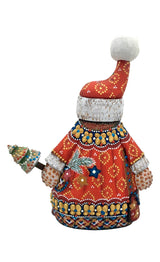 Russian Santa wooden figurine 