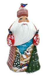 Santa Clause Birds Blue BuyRussianGifts Store