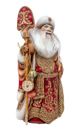 Tall Unique Santa Red Wood Burn BuyRussianGifts Store