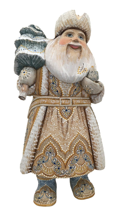 Russian Father Frost White Blue Coat BuyRussianGifts Store