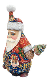 Wood carved Santa nutcracker doll