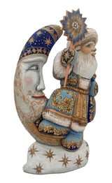 Russian Santa riding a Blue Moon BuyRussianGifts Store