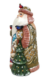 Green Santa with Birds BuyRussianGifts Store