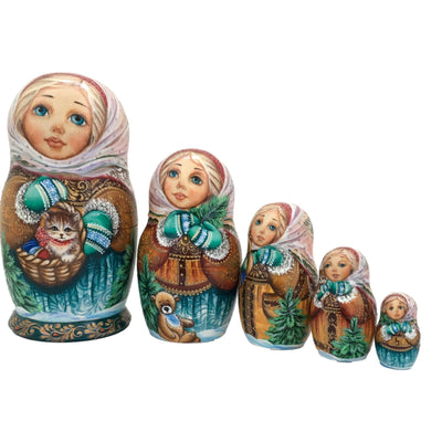 Sleeping Beauty Russian Nesting Dolls Fairytale story BuyRussianGifts Store