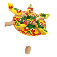 Russian Toy Chicken Pecking Paddle Yellow BuyRussianGifts Store