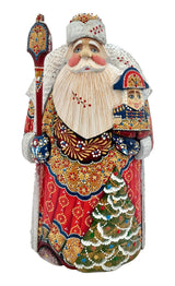 Large Wooden Father Frost Nutcracker Christmas Tree BuyRussianGifts Store
