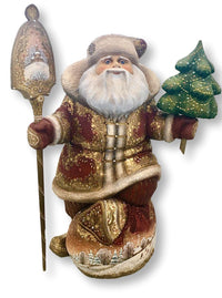 Wooden Santa Russian figure 