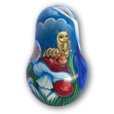 Alice in Wonderland Russian Doll Roly Poly Signed BuyRussianGifts Store