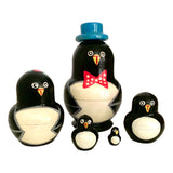 Penguin Russian stacking dolls 