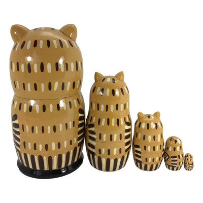 Owl matryoshka dolls 