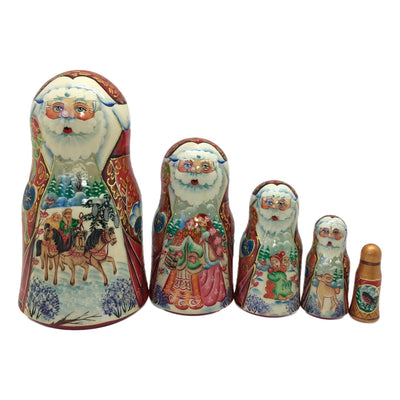Russian winter nesting dolls 