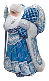 Blue Santa figurine 