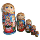Russian nesting dolls blue eyes