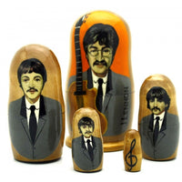 Beatles Band Nesting Doll Set 4" Tall