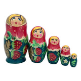 Traditional Russian Dolls Green Red BuyRussianGifts Store