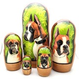Boxer Nesting Doll Set 7" Tall