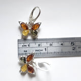 amber butterfly earrings 