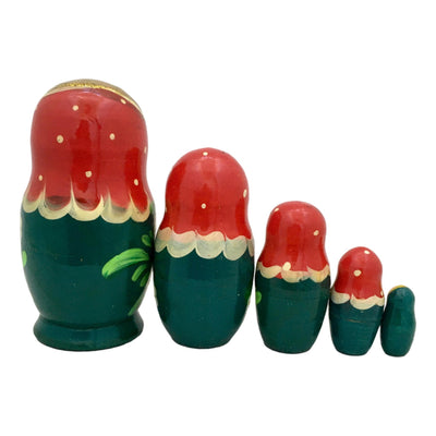 Traditional Russian Dolls Green Red BuyRussianGifts Store