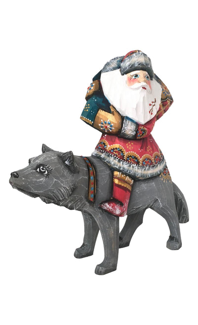 Santa with wolf