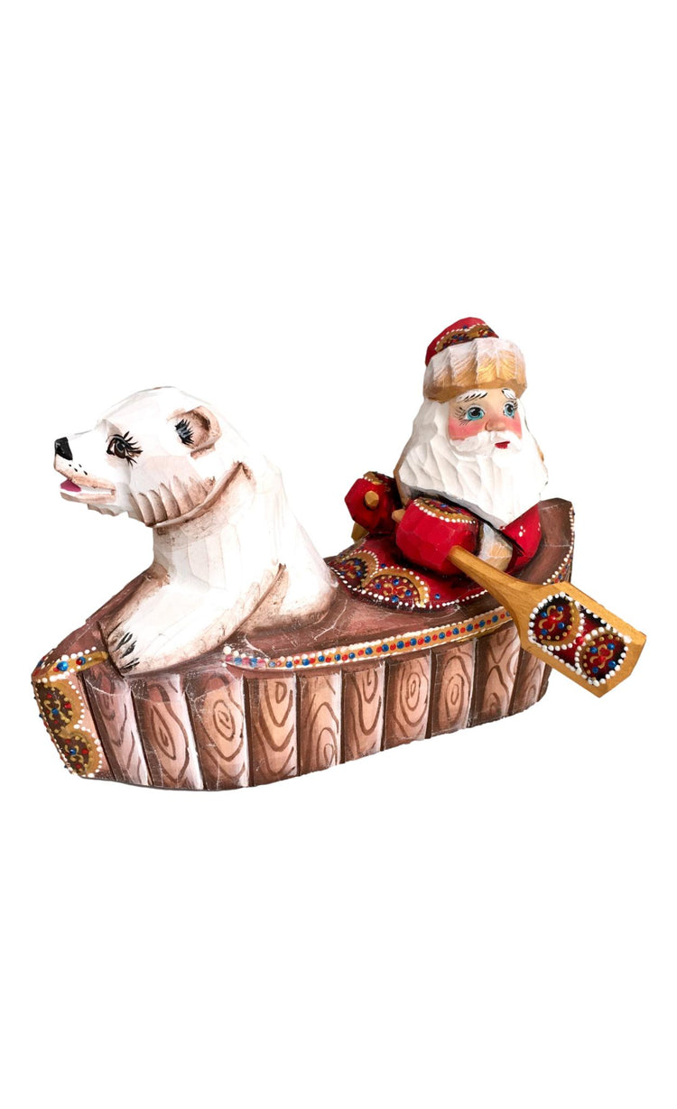 Santa with polar bear