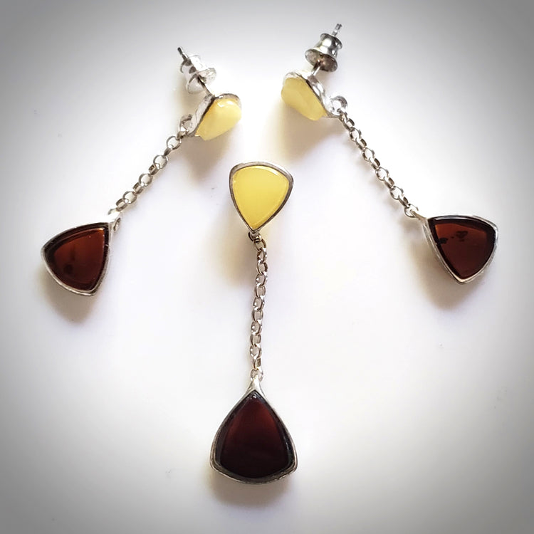 cherry butterscotch amber jewelry set