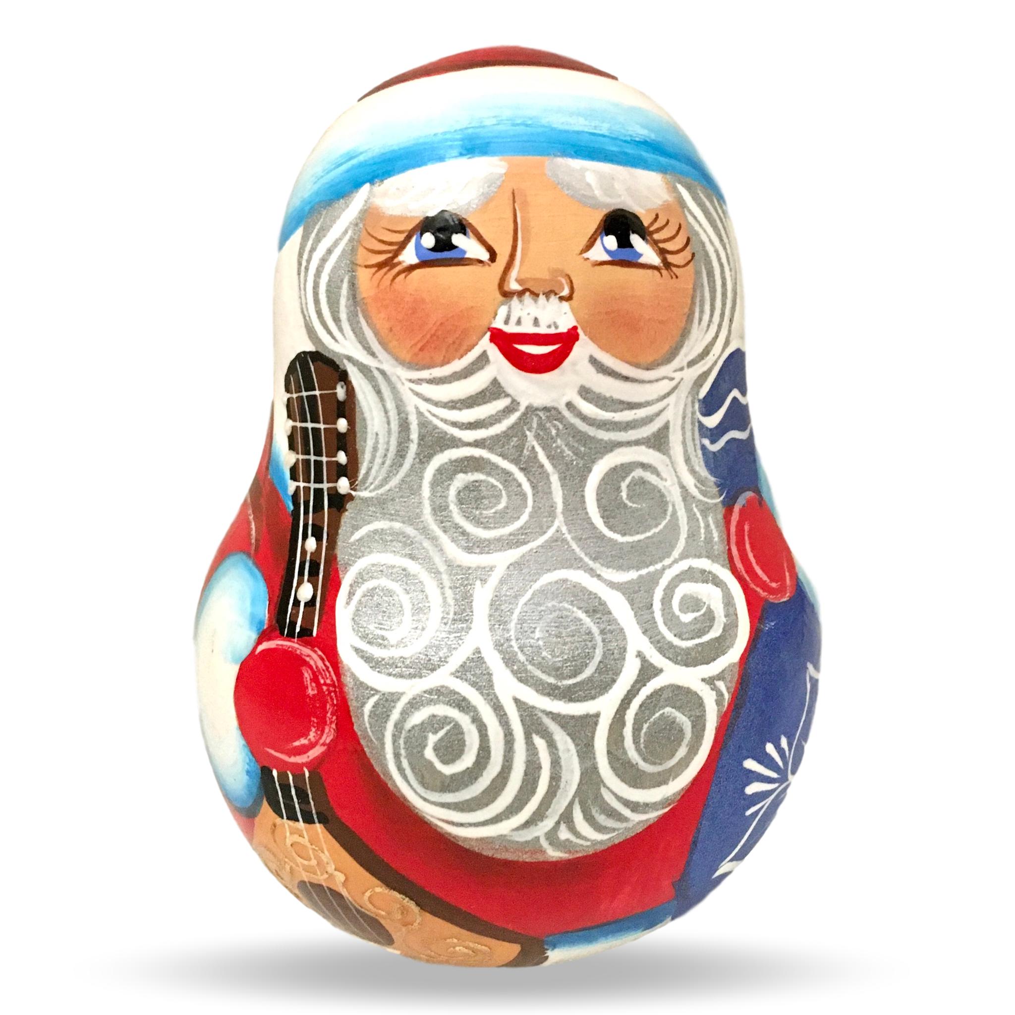 Russian Musical Doll Santa with Balalaika for Sale 2022 Christmas Gift