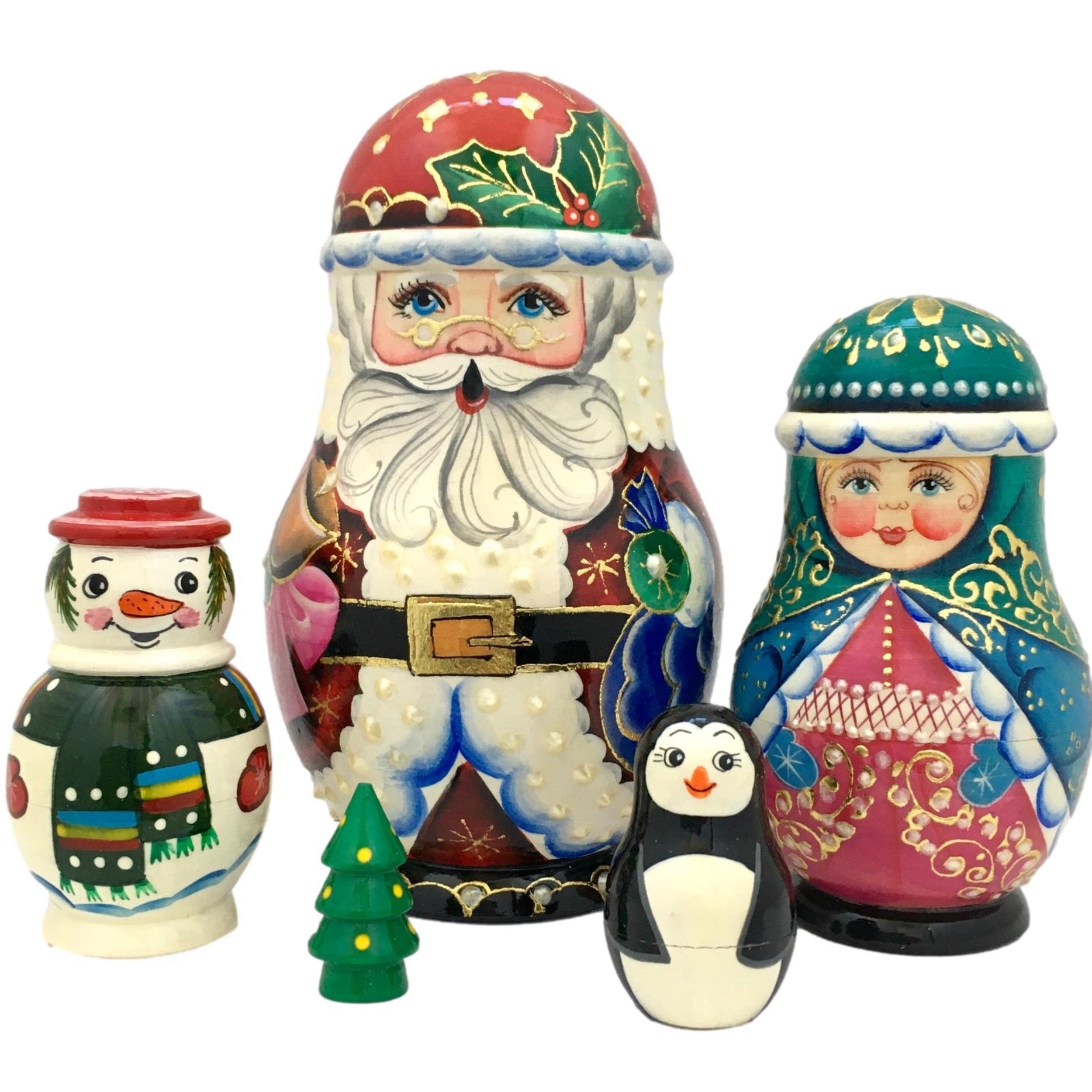 Christmas matryoshka best sale dolls