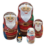 Authentic Russian Santa nesting dolls 