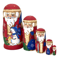 Russian Santa nesting dolls 