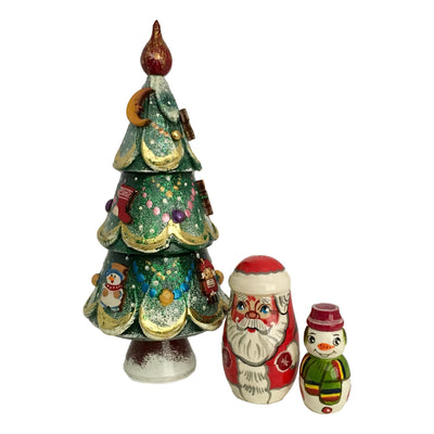 Christmas nesting dolls from Russia 